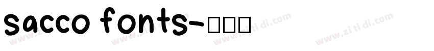sacco fonts字体转换